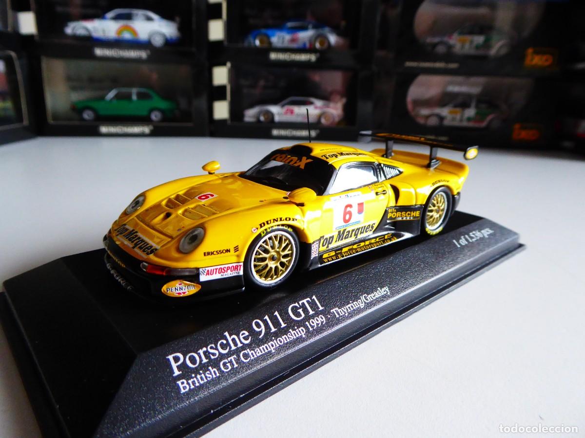Coches a escala: 1/43 Minichamps Porsche 911 GT1 Top Marques G-Force Composites #6 British GTC 1996 1999