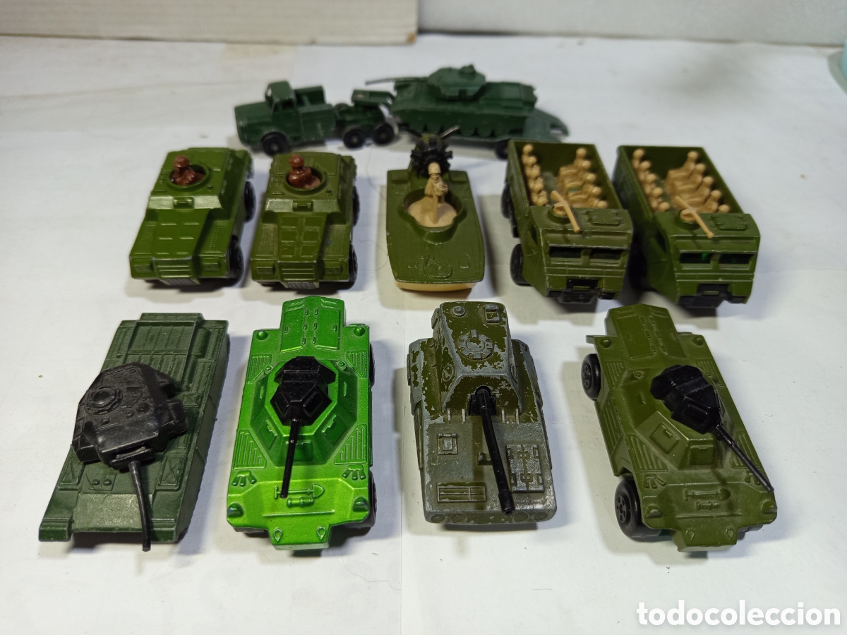Voitures &agrave; l'&eacute;chelle: 11 Veh&iacute;culos militares Matchbox Lesney