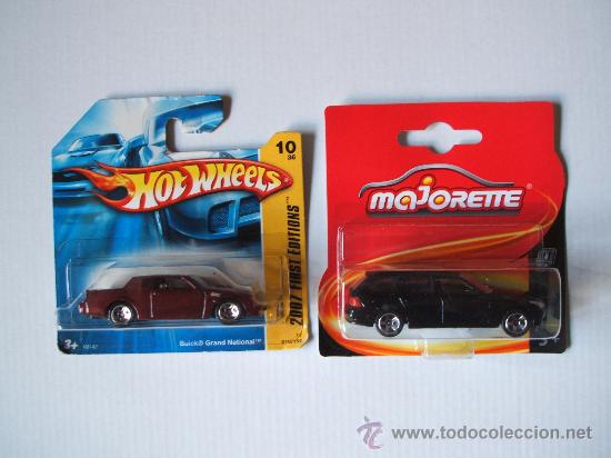 Model cars Hot Wheels: buick grand national 2007 first editionsde hot wheels,bmw 5 touring de majorette.escala 1:64 aprox