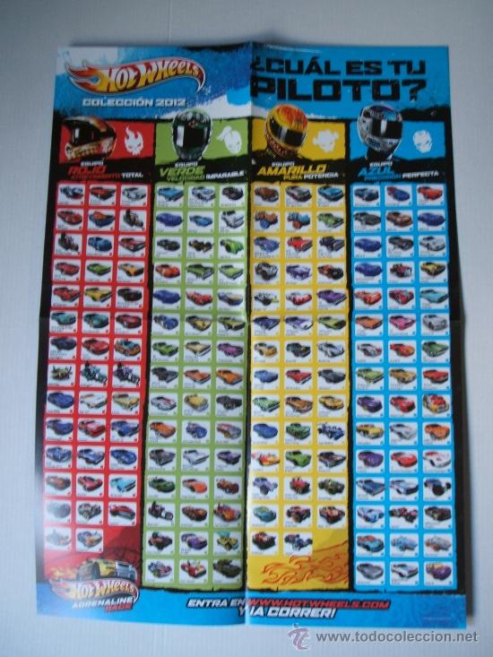 Model cars Hot Wheels: poster de hot wheels, todos los modelos de 2012