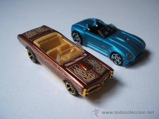 Model cars Hot Wheels: pontiac gto '67 cabrio exclusive  y ford shelby cobra concept de hot wheels, escala 1:64 aprox