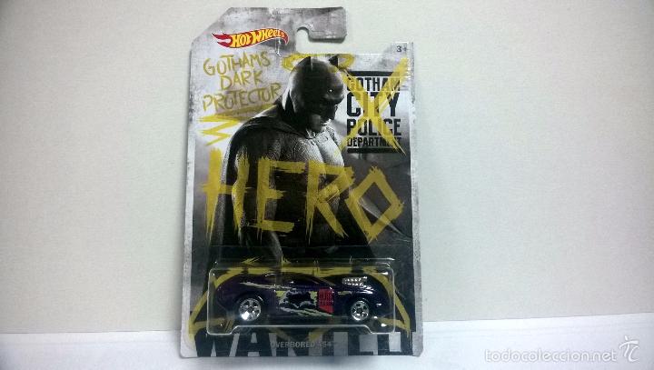Carros em escala Hot Wheels: OVERBORED 454 BATMAN V SUPERMAN HOT WHEELS MATTEL 2016 DC COMICS COCHE 1:64 GOTHAM HERO DARK KNIGHT