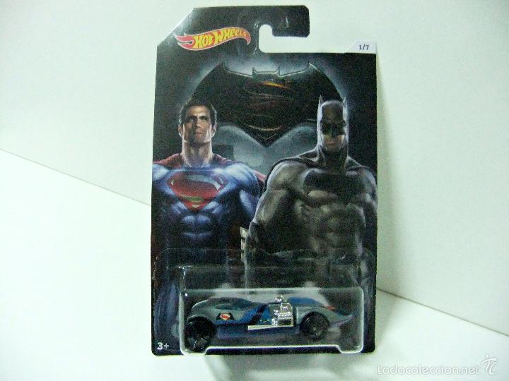 Model cars Hot Wheels: TWIN MILL BATMAN V SUPERMAN - HOT WHEELS MATTEL DC COMICS COCHE 1:64 MINIATURA JUGUETE TIPO DRAGSTER