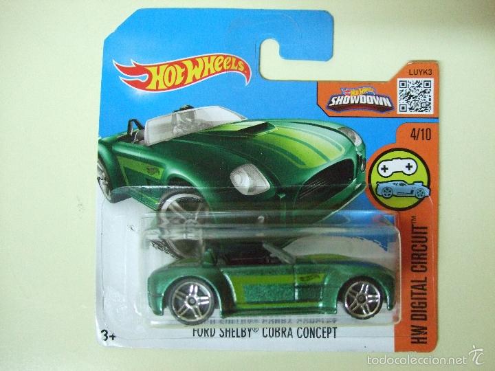 Carros em escala Hot Wheels: FORD SHELBY COBRA CONCEPT - HOT WHEELS MATTEL HW DIGITAL CIRCUIT 2016 ESCALA 1:64 - COCHE AUTOM&Oacute;VIL