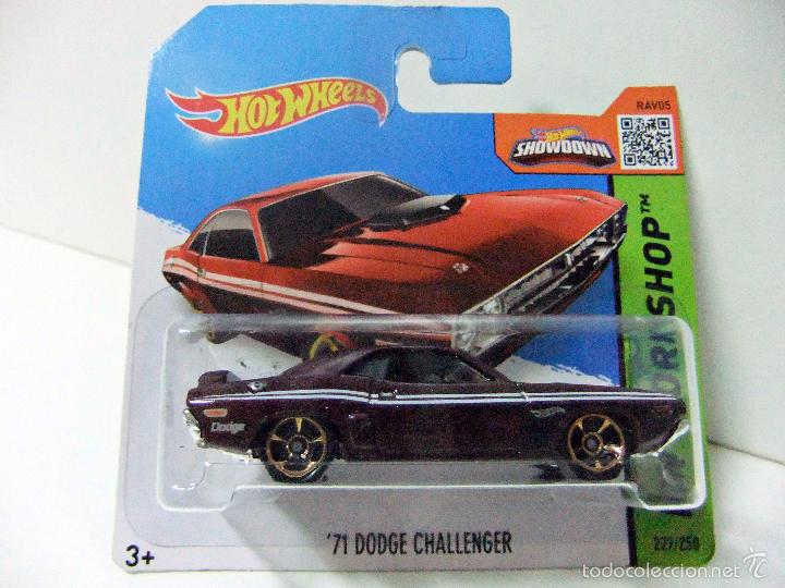 Auto in scala Hot Wheels: &acute;71 DODGE CHALLENGER 1971 - HOT WHEELS MATTEL HW WORKSHOP 2015 - ESCALA 1:64 - COCHE MINIATURA