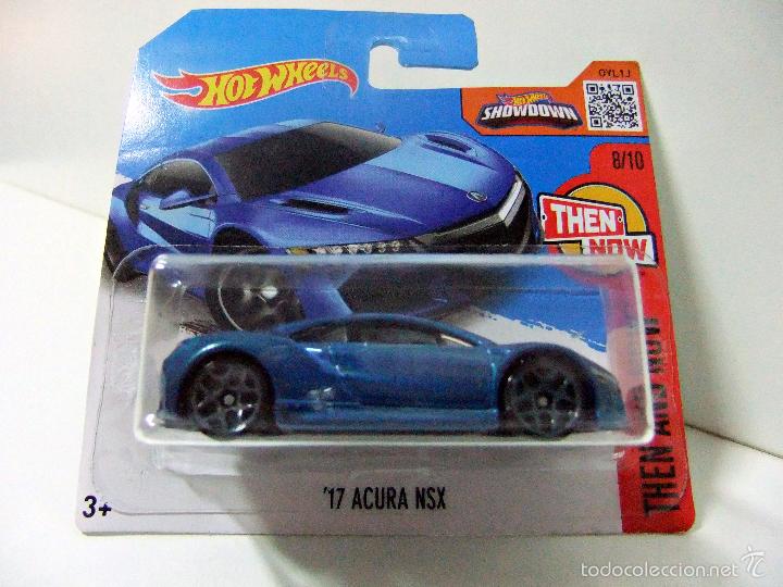 Voitures miniatures Hot Wheels: &acute;17 ACURA NSX 2017 - HOT WHEELS MATTEL THEN AND NOW 2016 - ESCALA 1:64 - COCHE MINIATURA AUTO AZUL