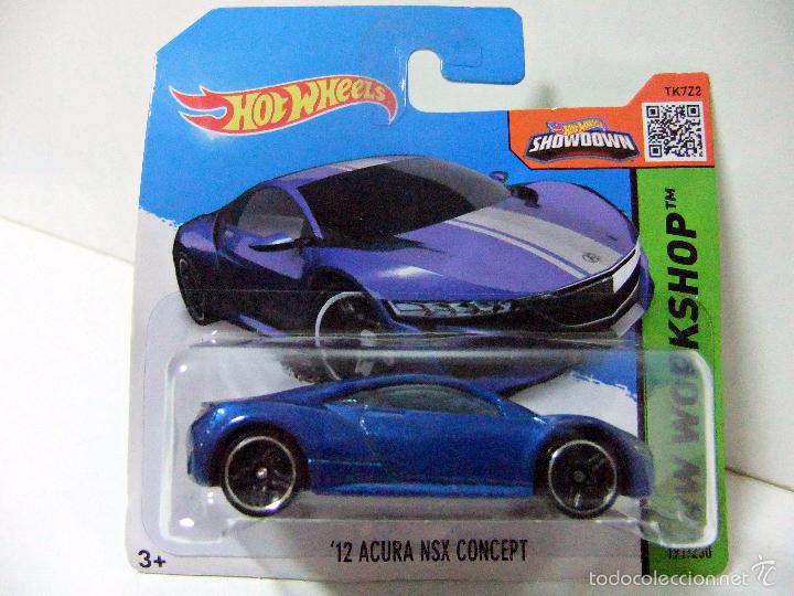 Carros em escala Hot Wheels: &acute;12 ACURA NSX CONCEPT 2012 - HOT WHEELS MATTEL HW WORKSHOP 2015 - ESCALA 1:64 - COCHE MINIATURA AUTO