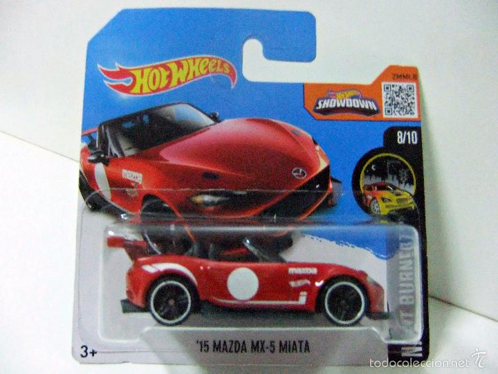 Voitures miniatures Hot Wheels: &acute;15 MAZDA MX-5 MIATA MX5 2015 - HOT WHEELS MATTEL NIGHT BURNERZ ESCALA 1:64 A&Ntilde;O 2016 - COCHE AUTO