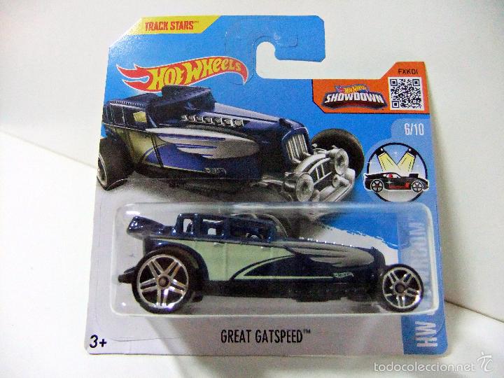 Auto in scala Hot Wheels: GREAT GATSPEED - HOT WHEELS HW SHOWROOM 2016 ESCALA 1:64 - CUSTOM HOT ROD COCHE AUTO TRACK STARS