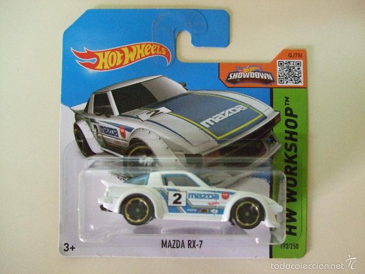 Auto in scala Hot Wheels: MAZDA RX-7 RX7 - HOT WHEELS MATTEL HW WORKSHOP 2015 - ESCALA 1:64 - COCHE AUTOM&Oacute;VIL MINIATURA