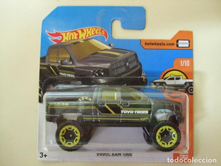 Auto in scala Hot Wheels: DODGE RAM 1500 - HOT WHEELS MATTEL HW HOT TRUCKS 2017 - ESCALA 1:64 MINIATURA COCHE PICK UP PICKUP