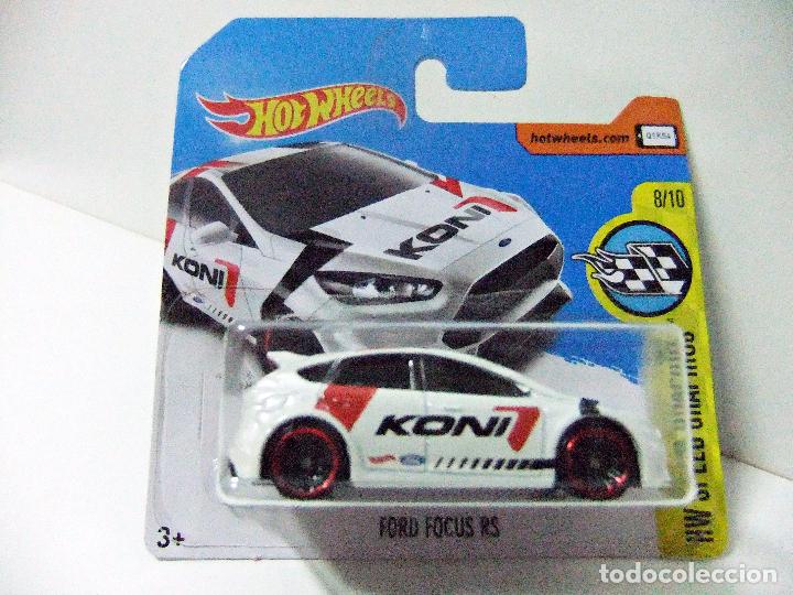 Model cars Hot Wheels: FORD FOCUS RS KONI - HOT WHEELS MATTEL HW SPEED GRAPHICS 2017 - ESCALA 1:64 - COCHE MINIATURA AUTO