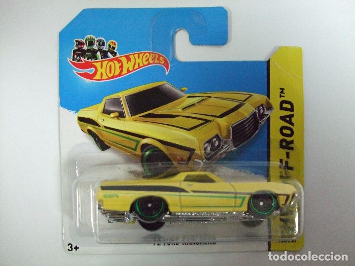Carros em escala Hot Wheels: &acute;72 FORD RANCHERO 1972 - HOT WHEELS MATTEL HW OFF-ROAD 2014 - ESC 1:64 - COCHE MINIATURA PICK UP