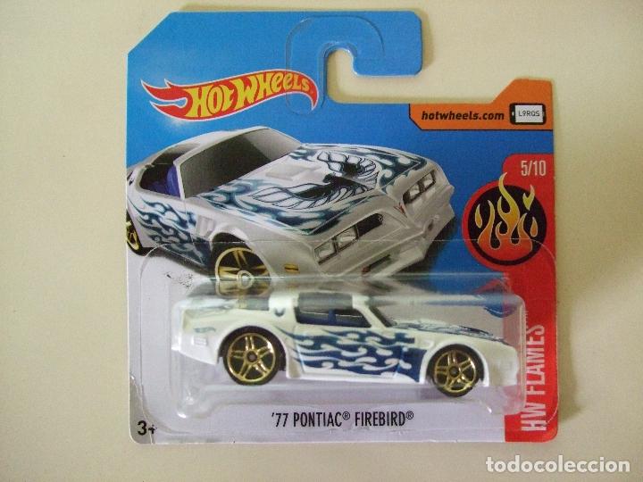 Modellautos Hot Wheels: &acute;77 PONTIAC FIREBIRD 1977 - HOT WHEELS MATTEL HW FLAMES 2017 ESCALA 1:64 - COCHE AUTOM&Oacute;VIL JUGUETE