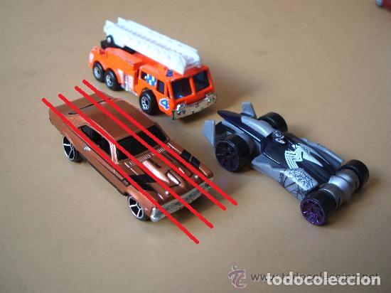 Model cars Hot Wheels: fire engine de matchbox,coche de marvel 2006,escala 1:64 aprox