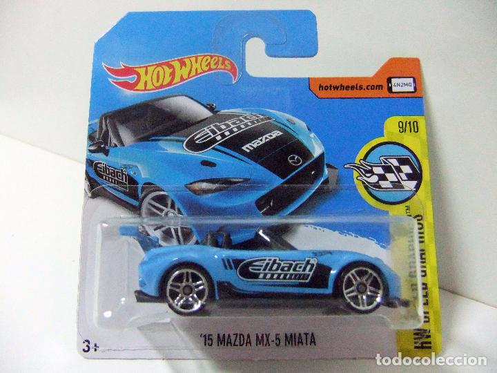 Voitures miniatures Hot Wheels: &acute;15 MAZDA MX-5 MIATA MX5 2015 EIBACH - HOT WHEELS MATTEL HW SPEED GRAPHICS 2017 ESCALA 1:64 - COCHE