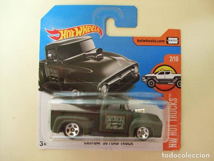 Model cars Hot Wheels: CUSTOM &acute;56 FORD TRUCK 1956 - HOT WHEELS HW HOT TRUCKS 2017 - ESCALA 1:64 CAMIONETA COCHE PICK UP