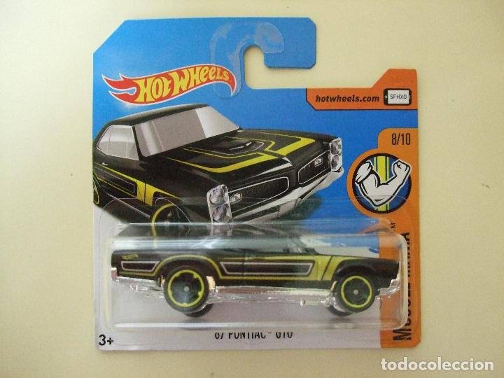 Auto in scala Hot Wheels: &acute;67 PONTIAC GTO 1967 - HOT WHEELS MATTEL MUSCLE MANIA 2017 - ESCALA 1:64 - COCHE MINIATURA