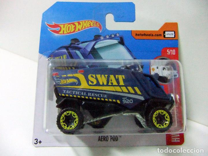Carros em escala Hot Wheels: AERO POD SWAT POLICIA POLICE - HOT WHEELS HW RESCUE MATTEL 2017 ESCALA 1:64 - FURG&Oacute;N AUTO AEROPOD
