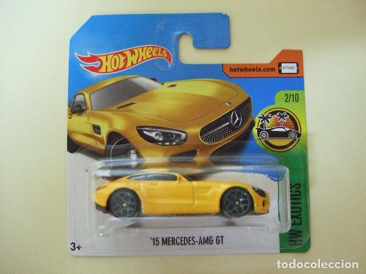 Carros em escala Hot Wheels: &acute;15 MERCEDES AMG GT 2015 - HOT WHEELS MATTEL HW EXOTICS 2017 - ESCALA 1:64 COCHE MINIATURA BENZ AUTO