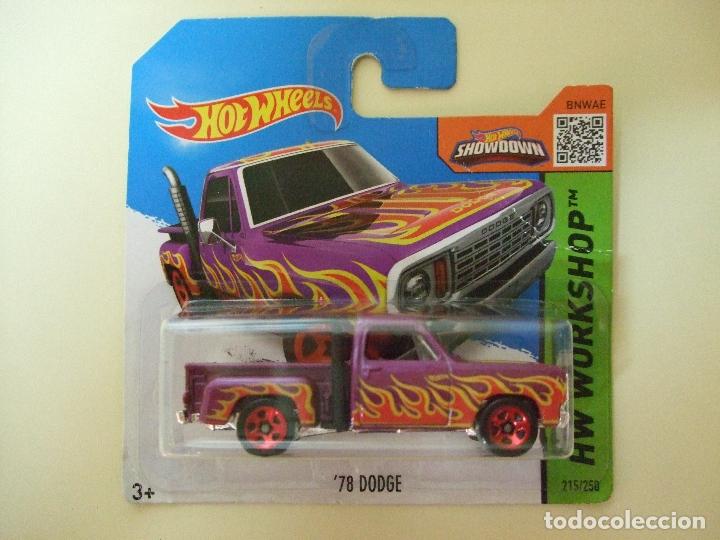 Auto in scala Hot Wheels: &acute;78 DODGE 1978 - HOT WHEELS MATTEL HW WORKSHOP 2015 - ESCALA 1:64 - COCHE MINIATURA PICKUP PICK UP