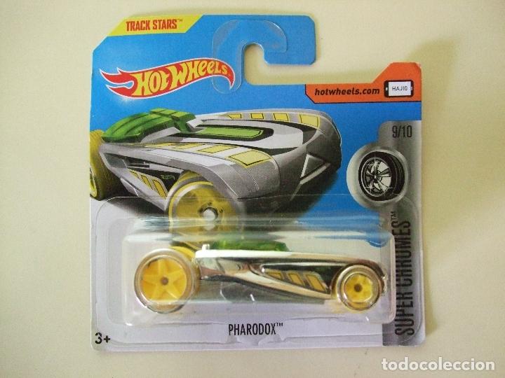 Carros em escala Hot Wheels: PHARODOX - HOT WHEELS MATTEL TRACK STARS SUPER CHROMES 2017 ESCALA 1:64 COCHE CROMADO AUTOM&Oacute;VIL