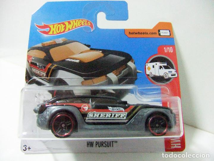 Carros em escala Hot Wheels: HW PURSUIT SHERIFF - HOT WHEELS HW RESCUE 2017 MATTEL ESCALA 1:64 COCHE AUTO T-HUNT TREASURE HUNT