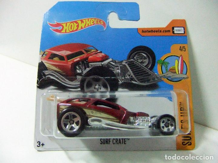 Carros em escala Hot Wheels: SURF CRATE - HOT WHEELS MATTEL HW SURF&acute;S UP 2017 - ESCALA 1:64 - COCHE MINIATURA AUTOM&Oacute;VIL