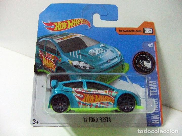 Carros em escala Hot Wheels: &acute;12 FORD FIESTA 2012 RALLY EL SEGUNDO - HOT WHEELS MATTEL HW RACE TEAM A&Ntilde;O 2017 ESCALA 1:64 - COCHE