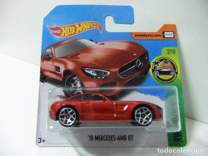 Carros em escala Hot Wheels: &acute;15 MERCEDES AMG GT 2015 - HOT WHEELS MATTEL HW EXOTICS 2017 - ESCALA 1:64 COCHE MINIATURA BENZ AUTO