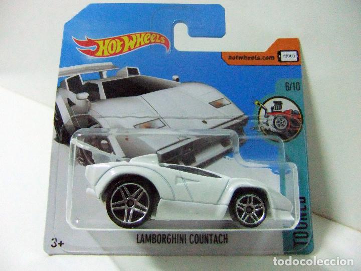 Auto in scala Hot Wheels: LAMBORGHINI COUNTACH BLANCO - HOT WHEELS MATTEL HW TOONED 2017 - ESCALA 1:64 - COCHE AUTOM&Oacute;VIL