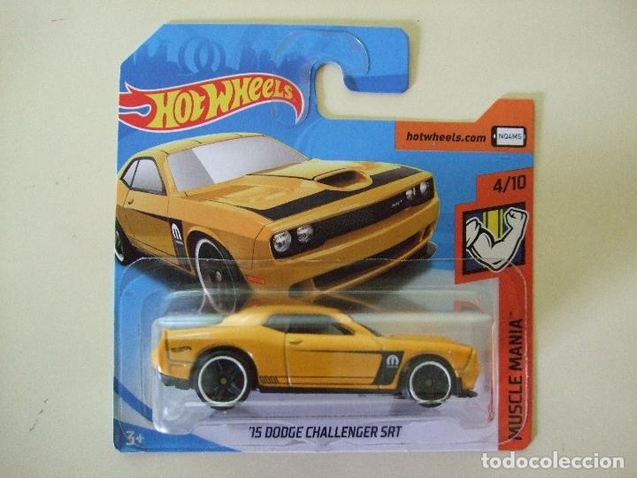 Auto in scala Hot Wheels: &acute;15 DODGE CHALLENGER SRT 2015 - HOT WHEELS MATTEL MUSCLE MANIA 2018 - ESCALA 1:64 - COCHE DEPORTIVO