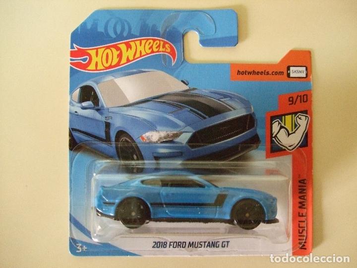 Auto in scala Hot Wheels: 2018 FORD MUSTANG GT - HOT WHEELS MATTEL MUSCLE MANIA 2018 ESCALA 1:64 MINIATURA COCHE AUTO
