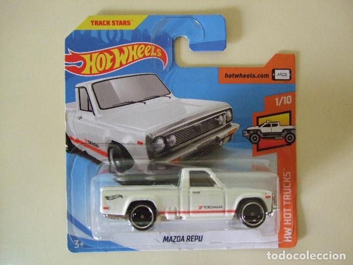 Carros em escala Hot Wheels: MAZDA REPU - HOT WHEELS MATTEL HW HOT TRUCKS 2018 ESCALA 1:64 COCHE AUTO PICK UP PICKUP TRACK STARS