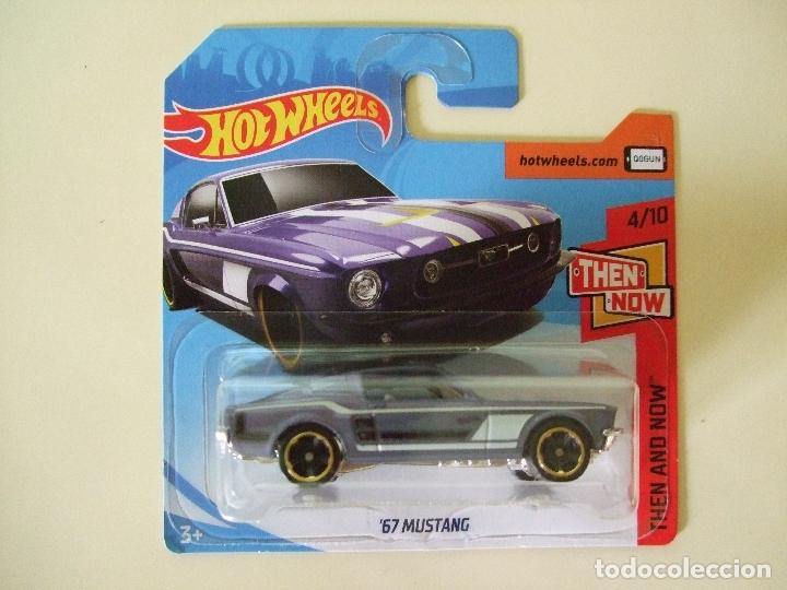 Carros em escala Hot Wheels: &acute;67 MUSTANG 1967 - HOT WHEELS MATTEL THEN AND NOW 2018 ESCALA 1:64 - COCHE FORD AUTOM&Oacute;VIL HW JUGUETE