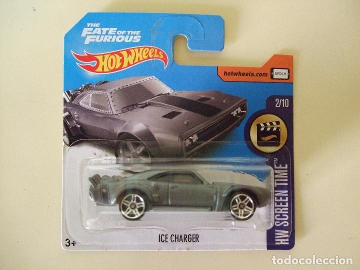 Carros em escala Hot Wheels: ICE CHARGER THE FATE OF THE FURIOUS - HOT WHEELS MATTEL HW SCREEN TIME 2017 ESCALA 1:64 - COCHE AUTO