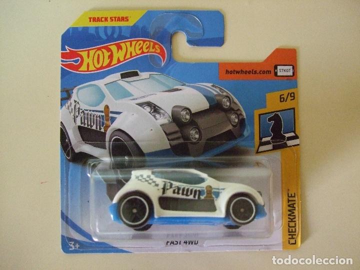 Carros em escala Hot Wheels: FAST 4WD PAWN - HOT WHEELS HW CHECKMATE 2018 ESCALA 1:64 - COCHE AUTOM&Oacute;VIL PE&Oacute;N AJEDREZ TRACK STARS