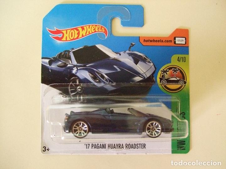 Carros em escala Hot Wheels: &acute;17 PAGANI HUAYRA ROADSTER - HOT WHEELS MATTEL HW EXOTICS 2017 - ESCALA 1:64 COCHE AUTOM&Oacute;VIL JUGUETE