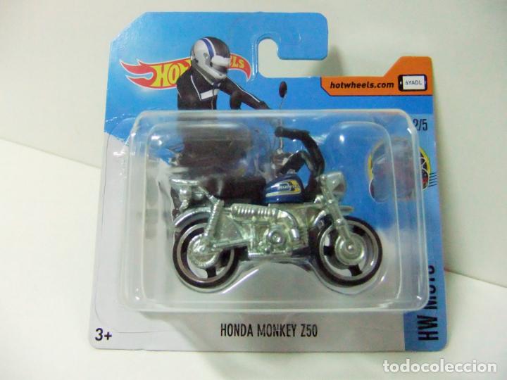 Model cars Hot Wheels: HONDA MONKEY Z50 - HOT WHEELS HW MOTO 2017 MATTEL - COCHE JUGUETE MOTOCICLETA