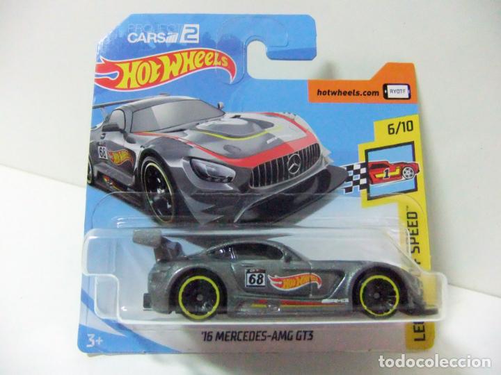 Carros em escala Hot Wheels: &acute;16 MERCEDES AMG GT3 2016 - HOT WHEELS LEGENDS OF SPEED 2018 PROJECT CARS 2 ESCALA 1:64 COCHE BENZ