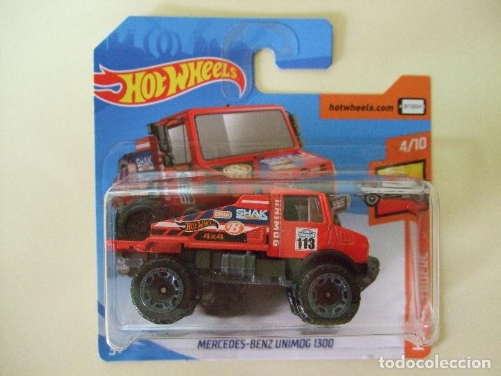 Auto in scala Hot Wheels: MERCEDES-BENZ UNIMOG 1300 HOT WHEELS MATTEL HW HOT TRUCKS 2019 ESCALA 1:64 COCHE CAMI&Oacute;N TODOTERRENO