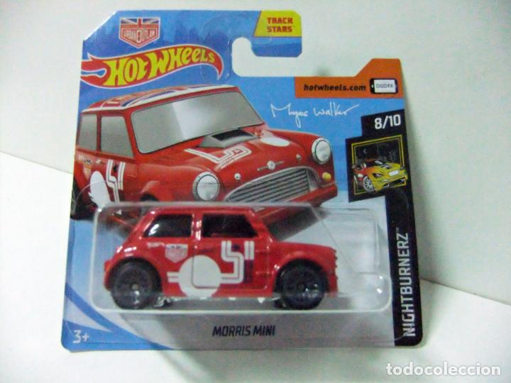 Model cars Hot Wheels: MORRIS MINI URBAN OUTLAW MAGNUS WALKER HOT WHEELS HW NIGHTBURNERZ 2018 ESCALA 1:64 COCHE TRACK STARS