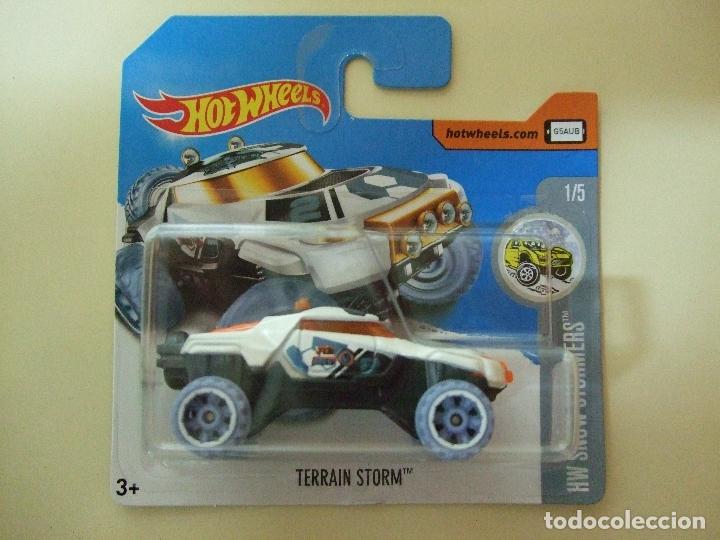 Auto in scala Hot Wheels: TERRAIN STORM - HOT WHEELS MATTEL HW SNOW STORMERS 2017 - ESCALA 1:64 - COCHE NIEVE TODOTERRENO