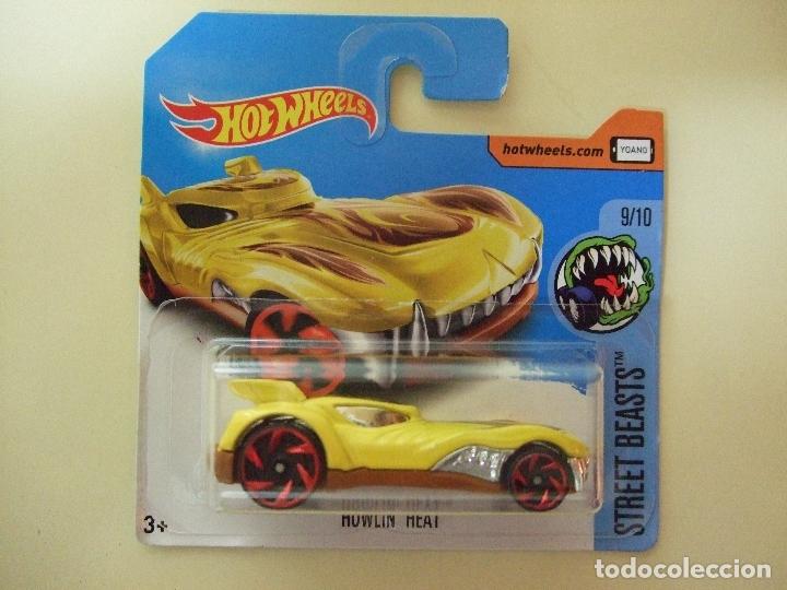 Carros em escala Hot Wheels: HOWLIN&acute; HEAT - HOT WHEELS MATTEL HW STREET BEASTS 9/10 A&Ntilde;O 2017 - COCHE JUGUETE ANIMAL MONSTRUO