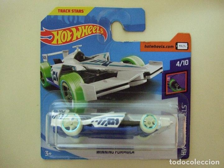 Carros em escala Hot Wheels: WINNING FORMULA - HOT WHEELS MATTEL HW GLOW WHEELS 2018 ESCALA 1:64 COCHE MINIATURA AUTO TRACK STARS