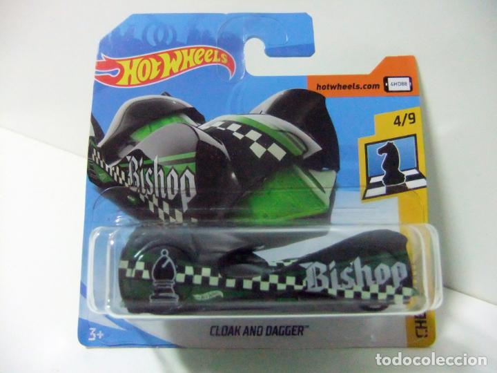 Carros em escala Hot Wheels: CLOAK AND DAGGER BISHOP HOT WHEELS MATTEL CHECKMATE 2018 ESCALA 1:64 COCHE MINIATURA ALFIL AJEDREZ