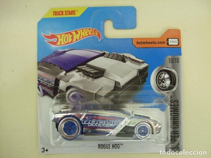 Auto in scala Hot Wheels: ROGUE HOG HOT WHEELS MATTEL SUPER CHROMES 2017 ESCALA 1:64 COCHE CROMADO AUTO MINIATURA TRACK STARS