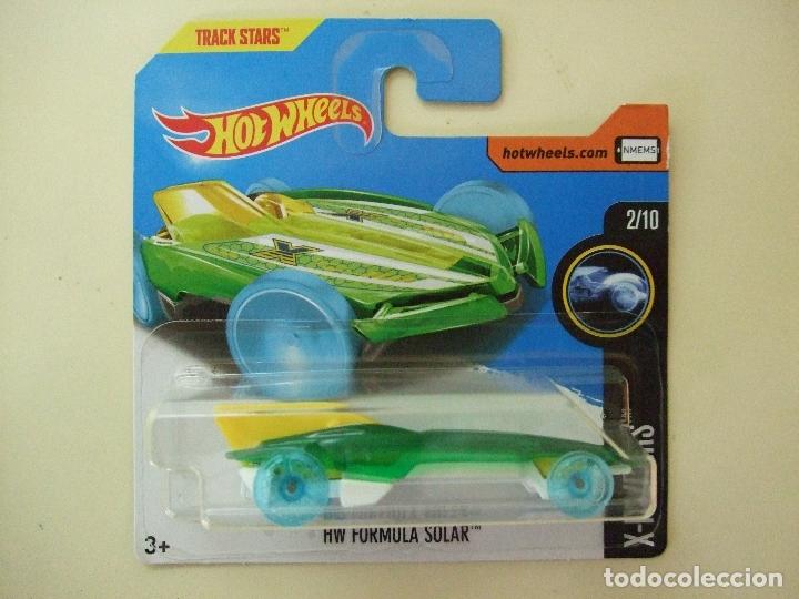 Model cars Hot Wheels: HW FORMULA SOLAR - HOT WHEELS MATTEL HW X-RAYCERS 2017 ESCALA 1:64 - COCHE AUTO TRACK STARS