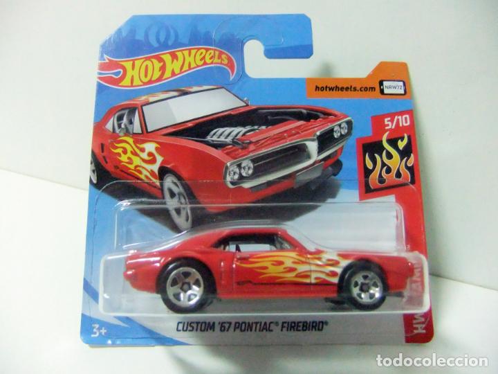 Auto in scala Hot Wheels: CUSTOM &acute;67 PONTIAC FIREBIRD 1967 - HOT WHEELS MATEL HW FLAMES 2018 ESCALA 1:64 - COCHE AUTOM&Oacute;VIL
