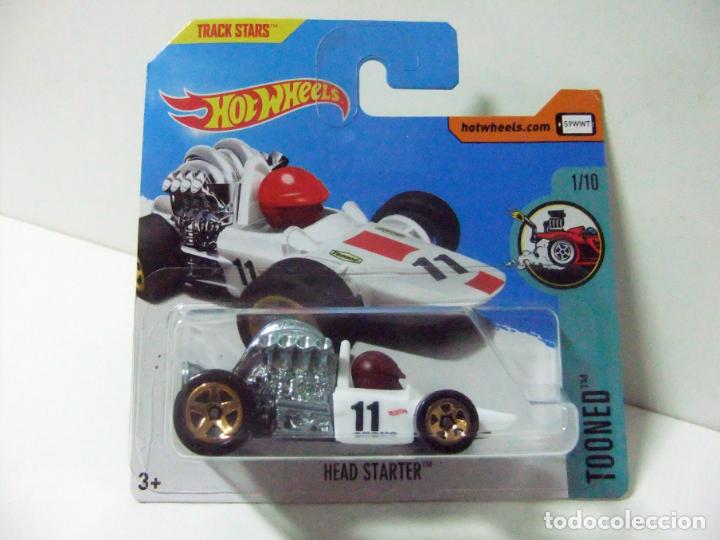 Auto in scala Hot Wheels: HEAD STARTER ASADA - HOT WHEELS MATTEL TOONED 2017 ESCALA 1:64 - COCHE AUTOM&Oacute;VIL TRACK STARS